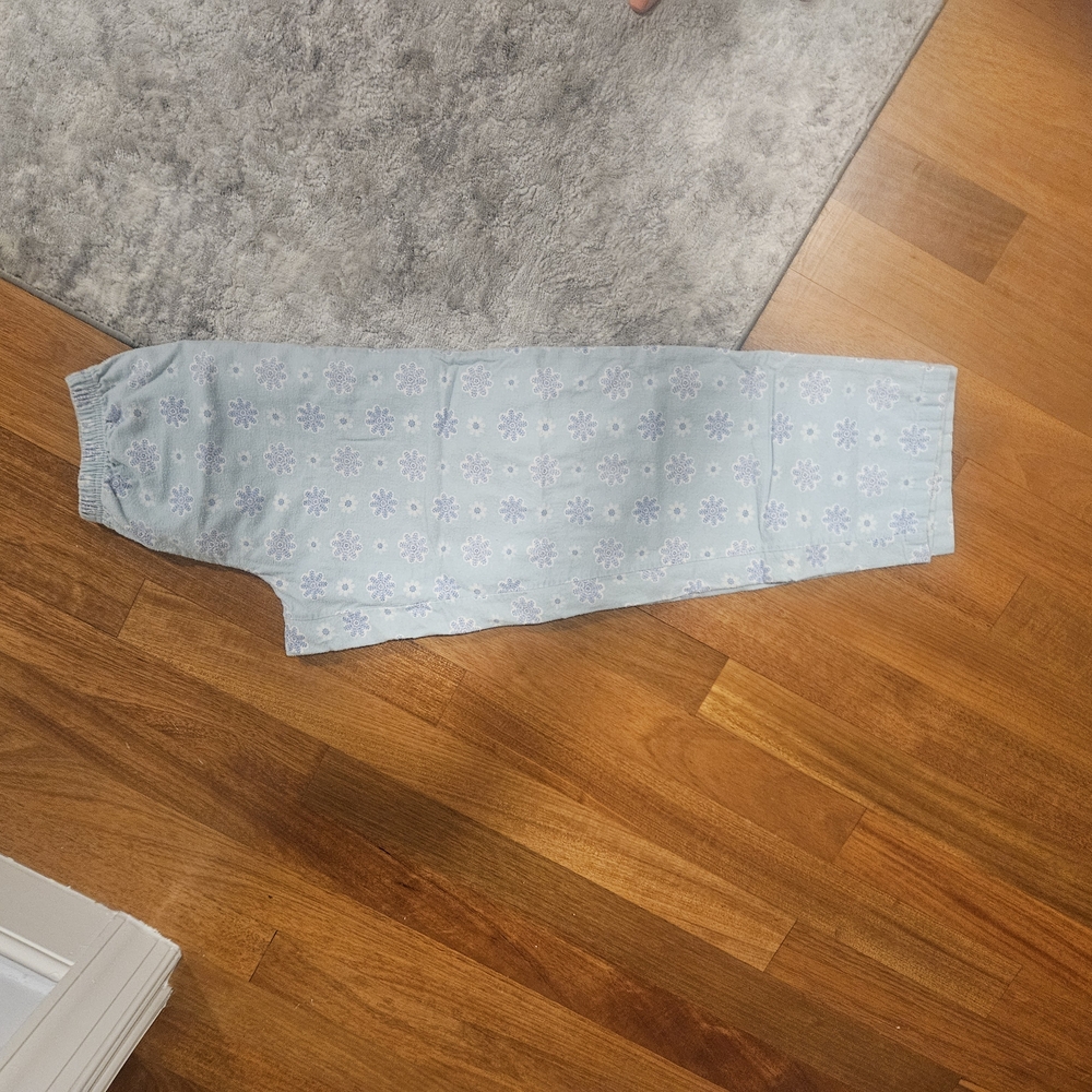 Kids Light Blue Snowflake Pajama Pants